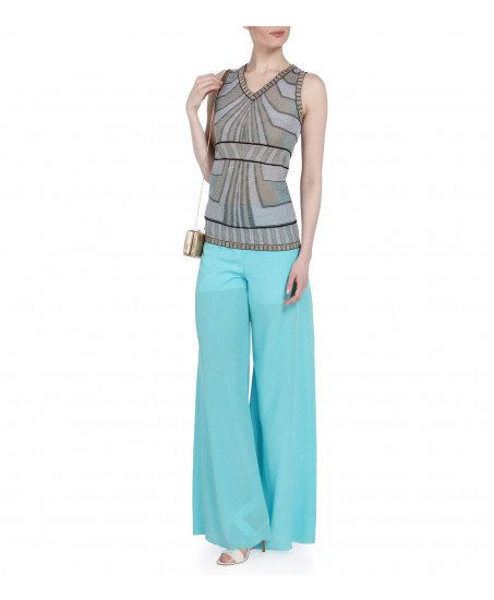 Gemustertes Feinstrick-Top