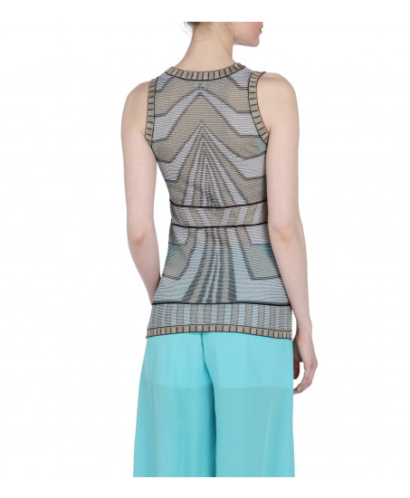 Gemustertes Feinstrick-Top