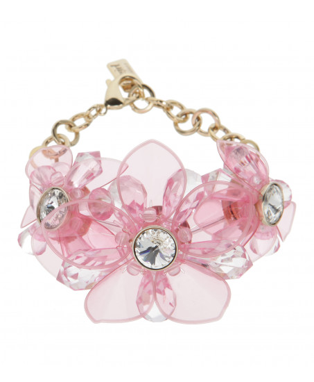 Blumenarmband in Rosé
