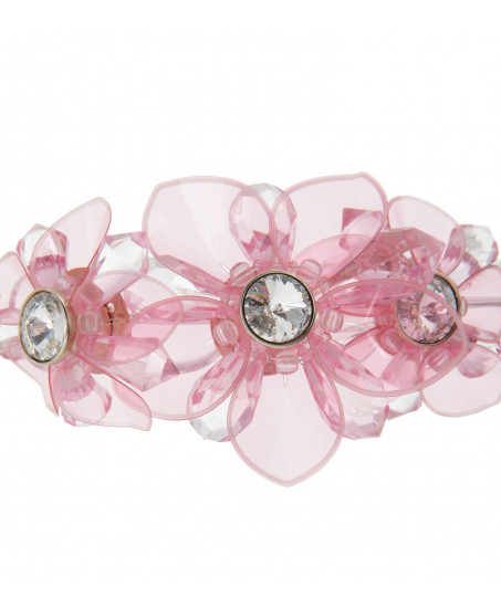 Blumenarmband in Rosé