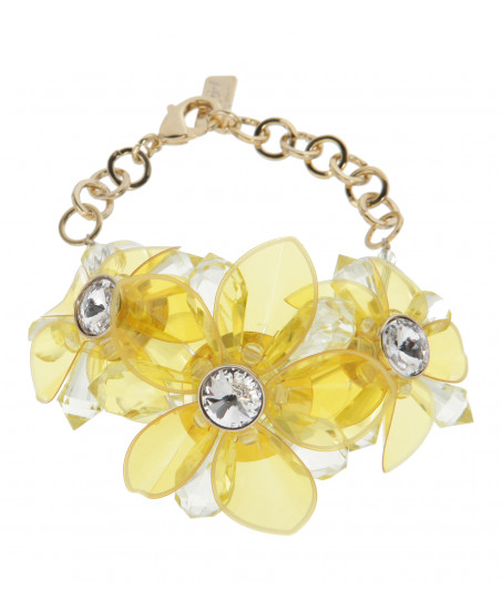 Blumenarmband in Gelb