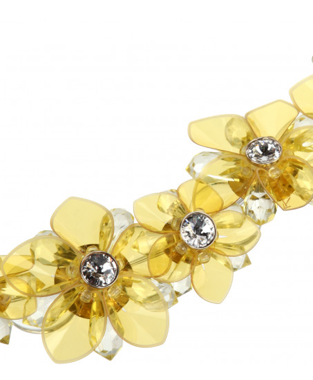 Kette mit gelben Blüten