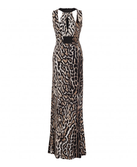 Maxikleid im Animal-Muster