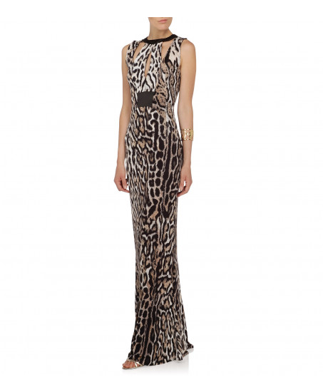 Maxikleid im Animal-Muster