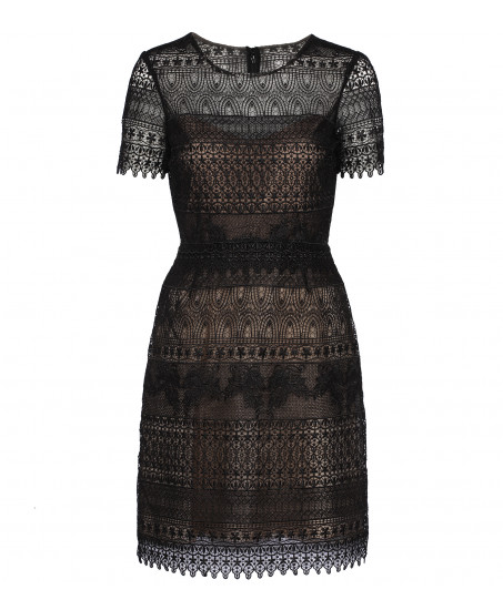 Spitzenkleid in Schwarz