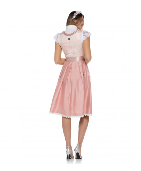 Dirndl Madeleine mit Gold schimmernder Seidenstickerei