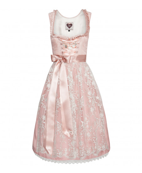 Dirndl Madeleine mit Gold schimmernder Seidenstickerei
