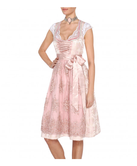 Dirndl Maja in Rosé/Pink