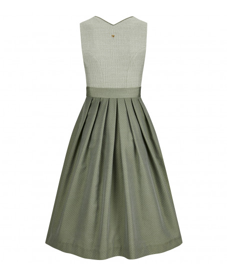 Vorderansicht- Dirndl Greta in Salbeigrün von Alpenherz