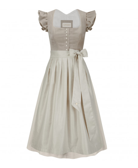 Dirndl Mel Taupe-Creme