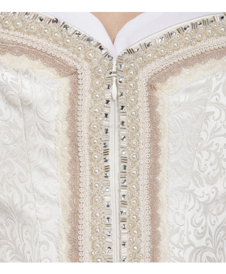 Hochzeitsdirndl Mary in Weiß/Gold
