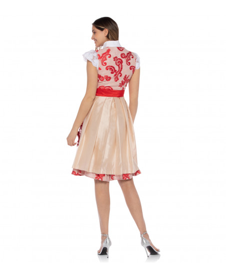 Dirndl in Rosa/Rot