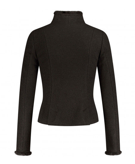 Lodenjacke in Schwarz