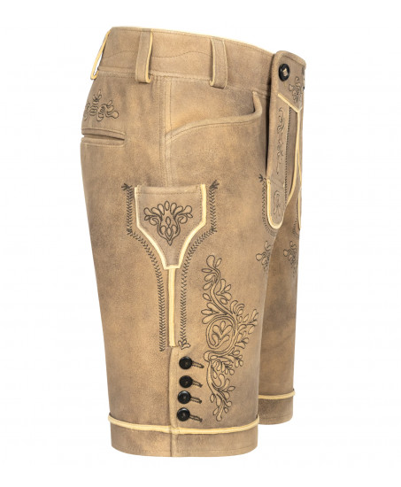 Lederhose Ulli in Beige