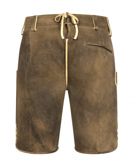 Lederhose Stefan in Braun-Beige