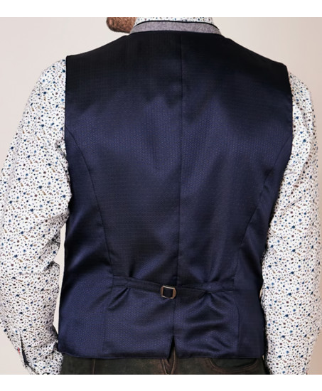 Trachtenweste in Marine-Blau