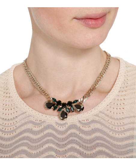 Gliederkette mit Swarovski Kristallen