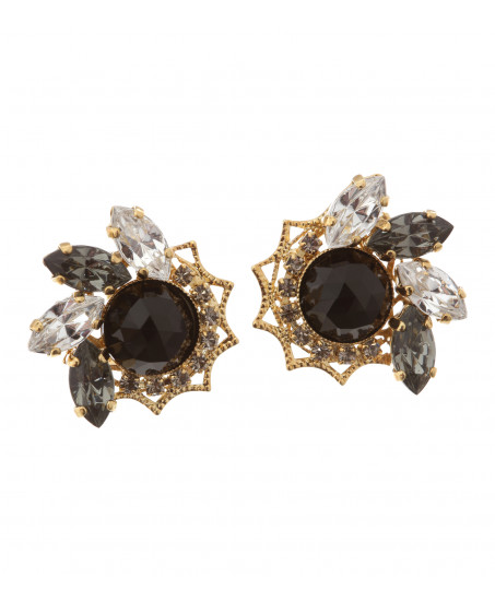 Kleine Ohrstecker mit Swarovski-Kristallen