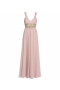 Roséfarbene Robe mit Stickerei