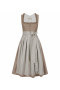Dirndl Ina mit Froschgoscherl in Taupe