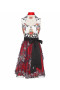 Dirndl mit Herzen in Weiss/Rot
