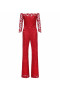 Jumpsuit aus roter Spitze