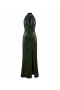 Neckholderdress mit Cut-Out in Gruen