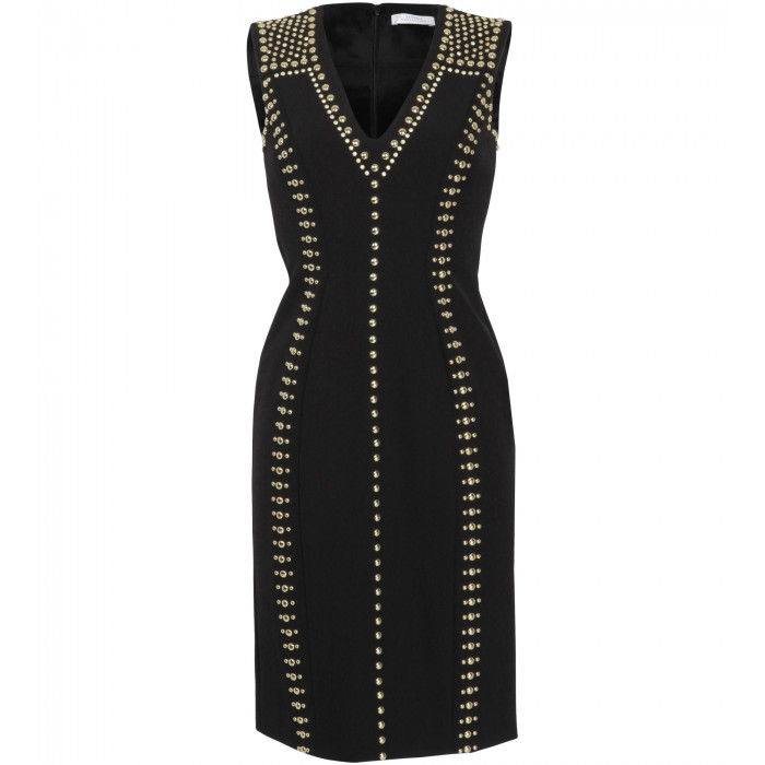 Cocktailkleid mit goldenen Nieten