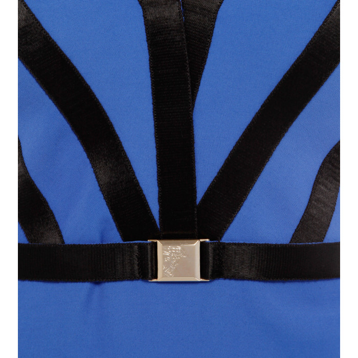 Royalblaues Trägerkleid aus Stretch