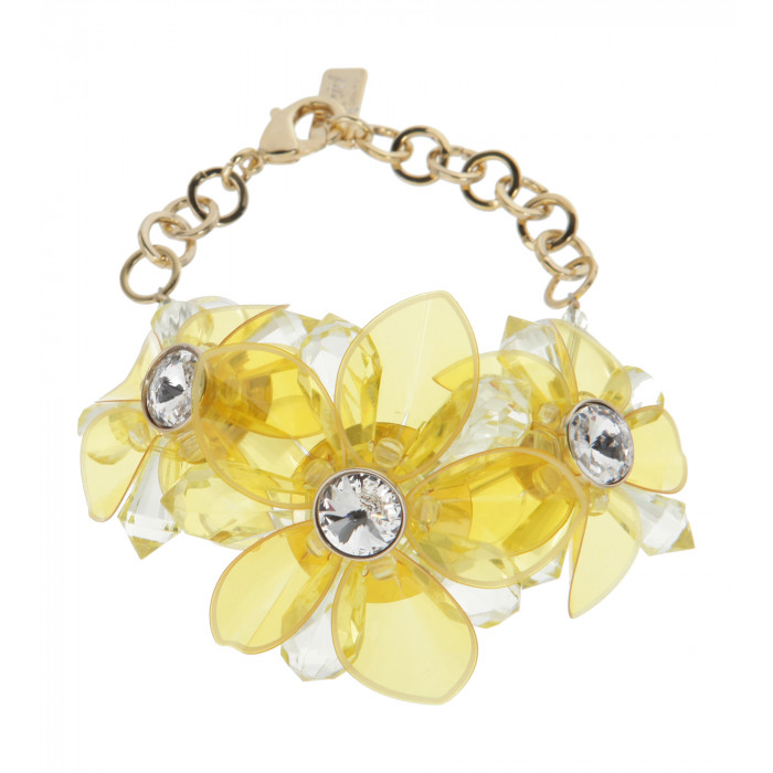 Blumenarmband in Gelb