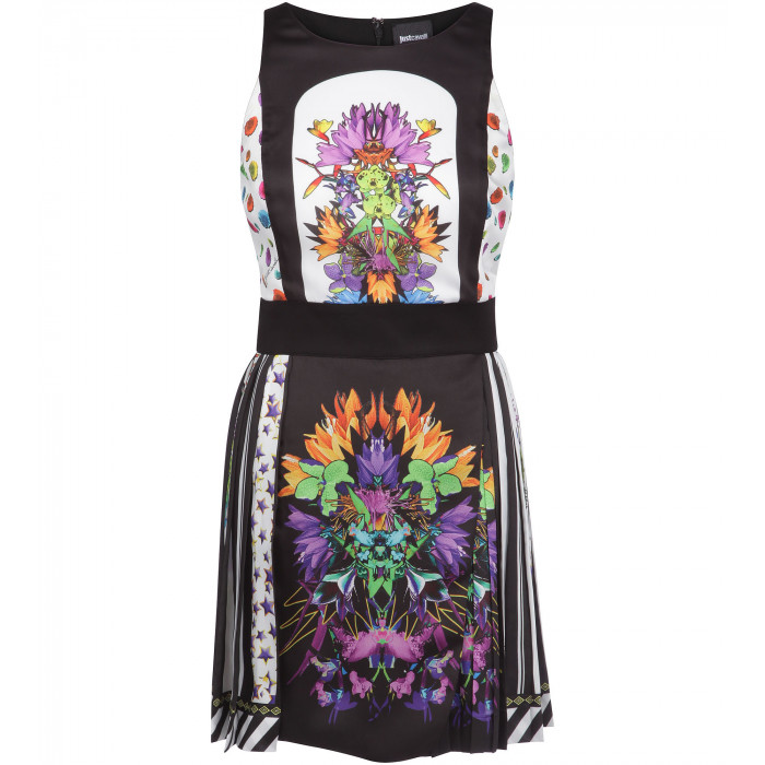 Minikleid mit Blumenmuster