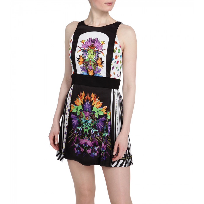 Minikleid mit Blumenmuster