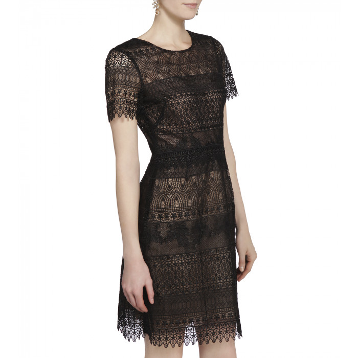 Spitzenkleid in Schwarz