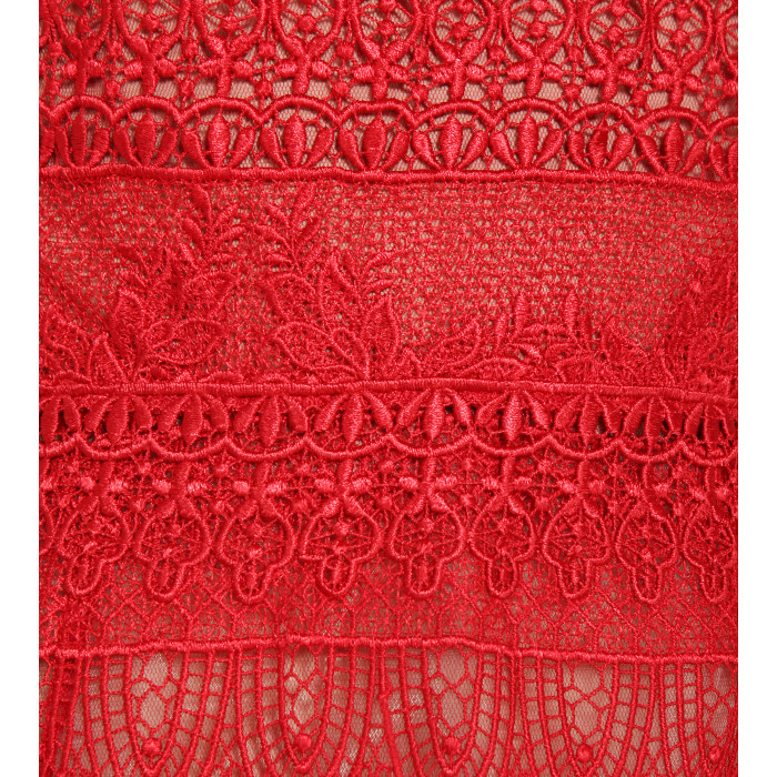 Cocktailkleid aus roter Spitze