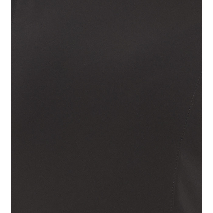 Jerseykleid mit Lederschultern und Nieten