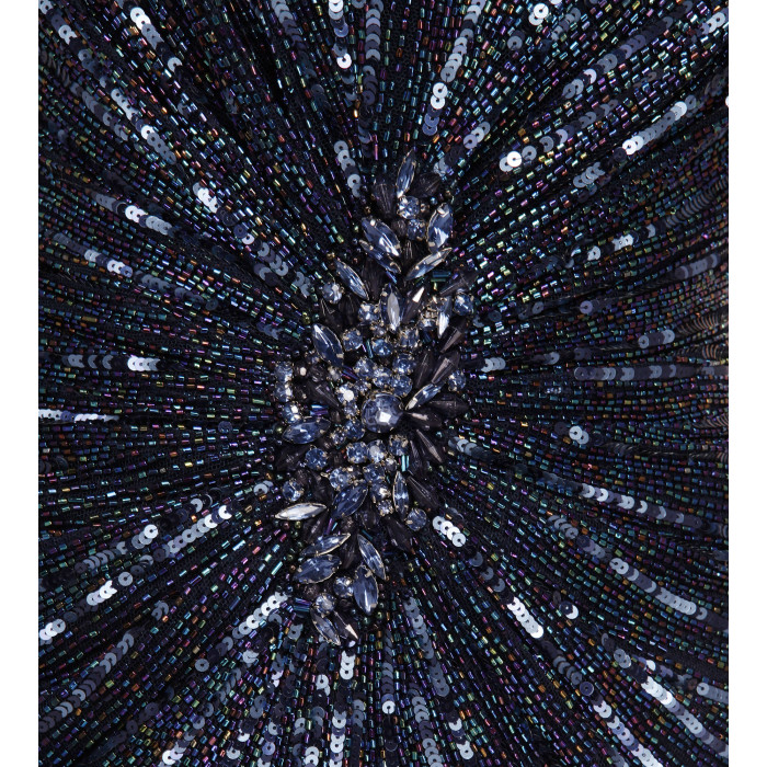 Bandeaukleid in Blau