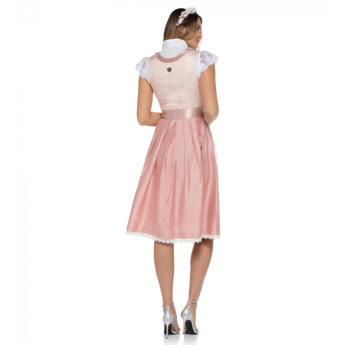 Dirndl Madeleine mit Gold schimmernder Seidenstickerei