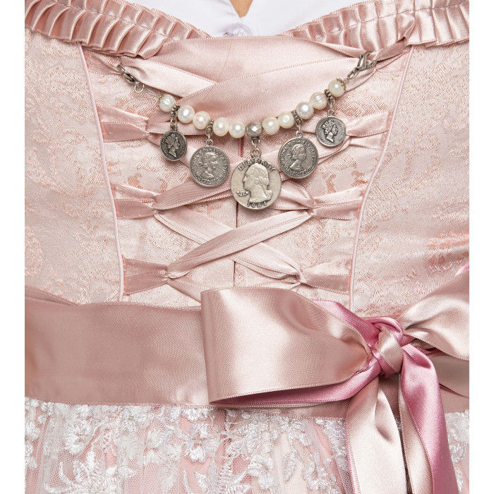 Dirndl Madeleine mit Gold schimmernder Seidenstickerei