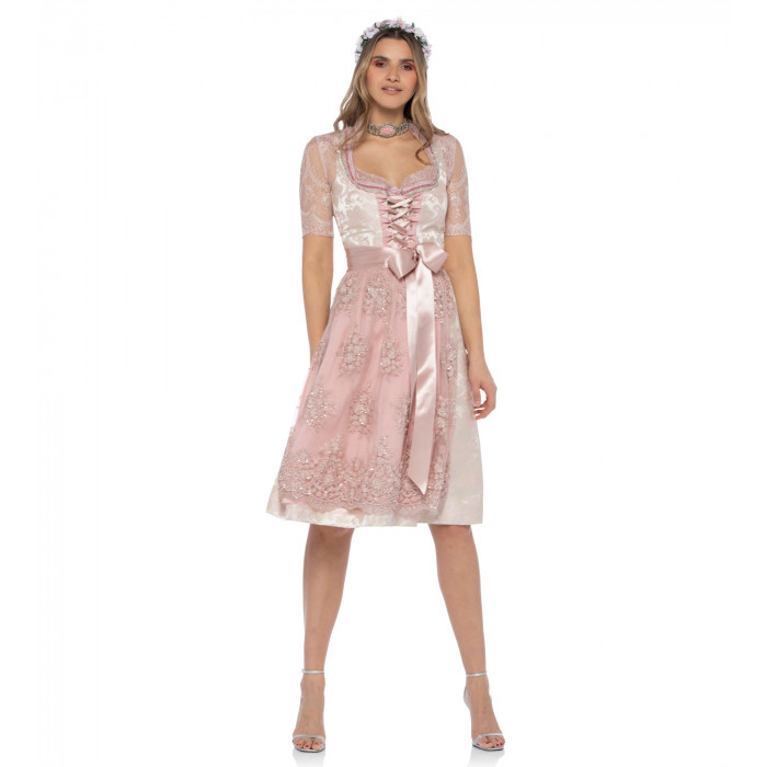 Dirndl Maja in Rosé/Pink