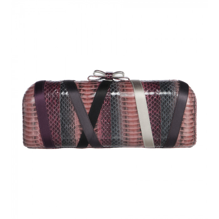 Clutch mit Animalprint in Multicolor