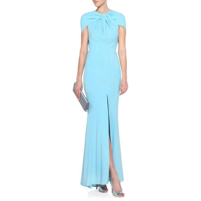  Stretch-Kleid in Hellblau