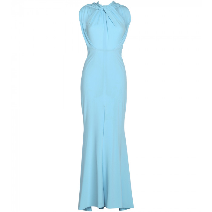  Stretch-Kleid in Hellblau