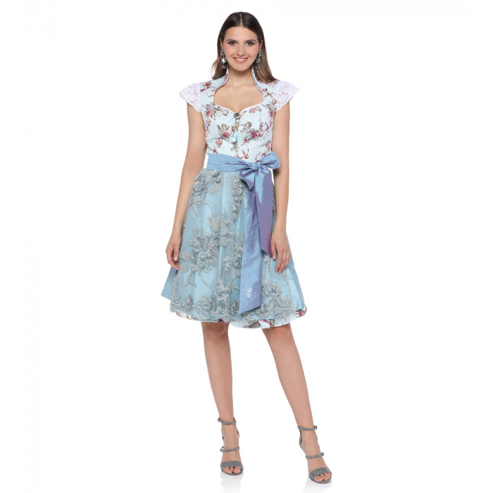 Dirndl in Hellblau mit Engeln