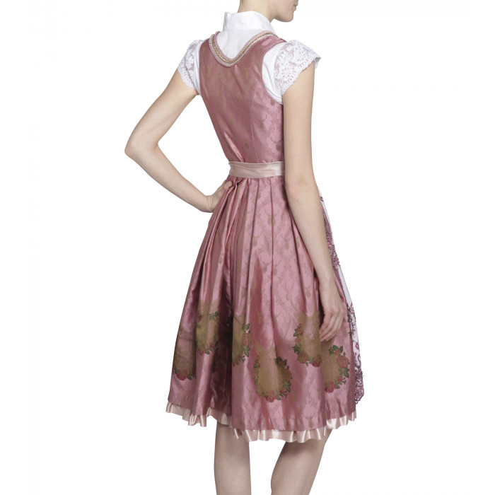 Dirndl in Rosa/Pink mit Spitzenschürze
