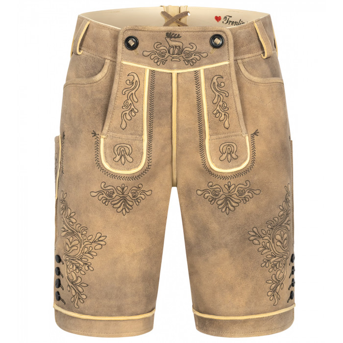Lederhose Ulli in Beige