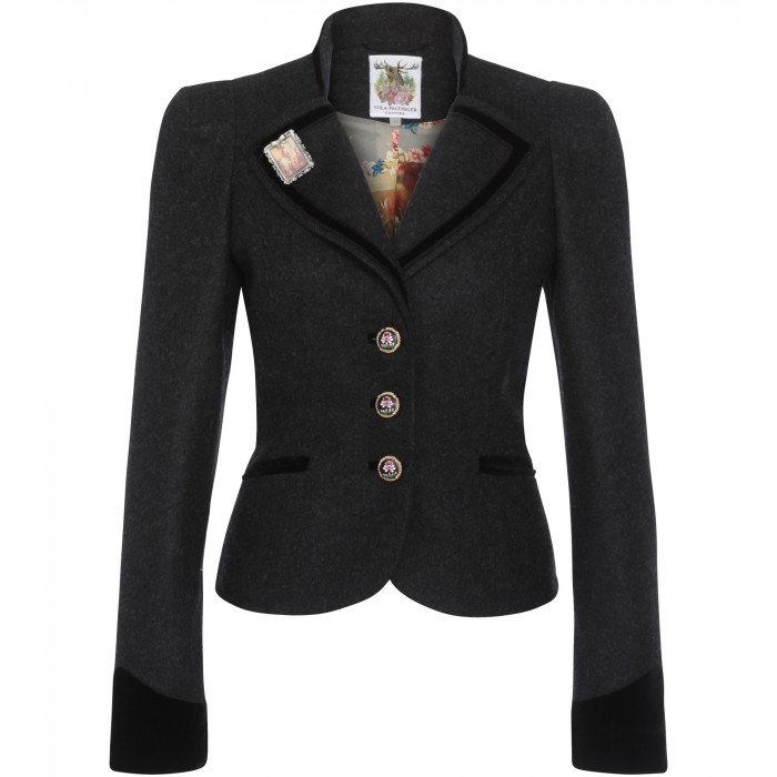 Lodenjacke in Anthrazit