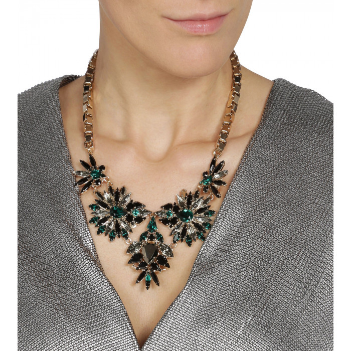 Florale Schmuckstein-Kette