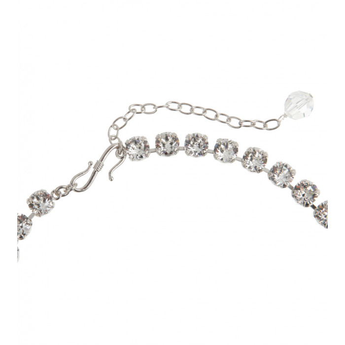 Collier mit Rose in Schwarz