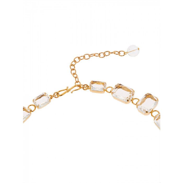 Kette mit Baguette-Steinen in Transparent