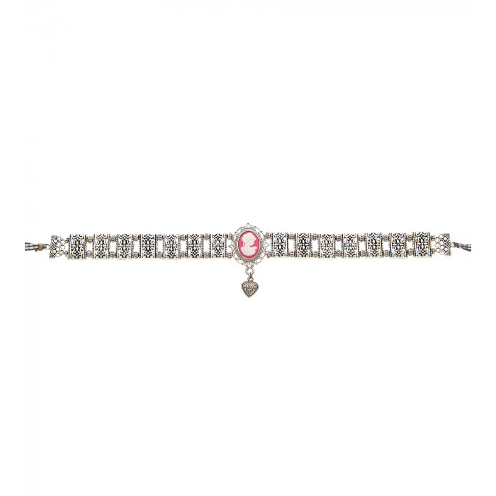 Kropfkette in Silber-Pink